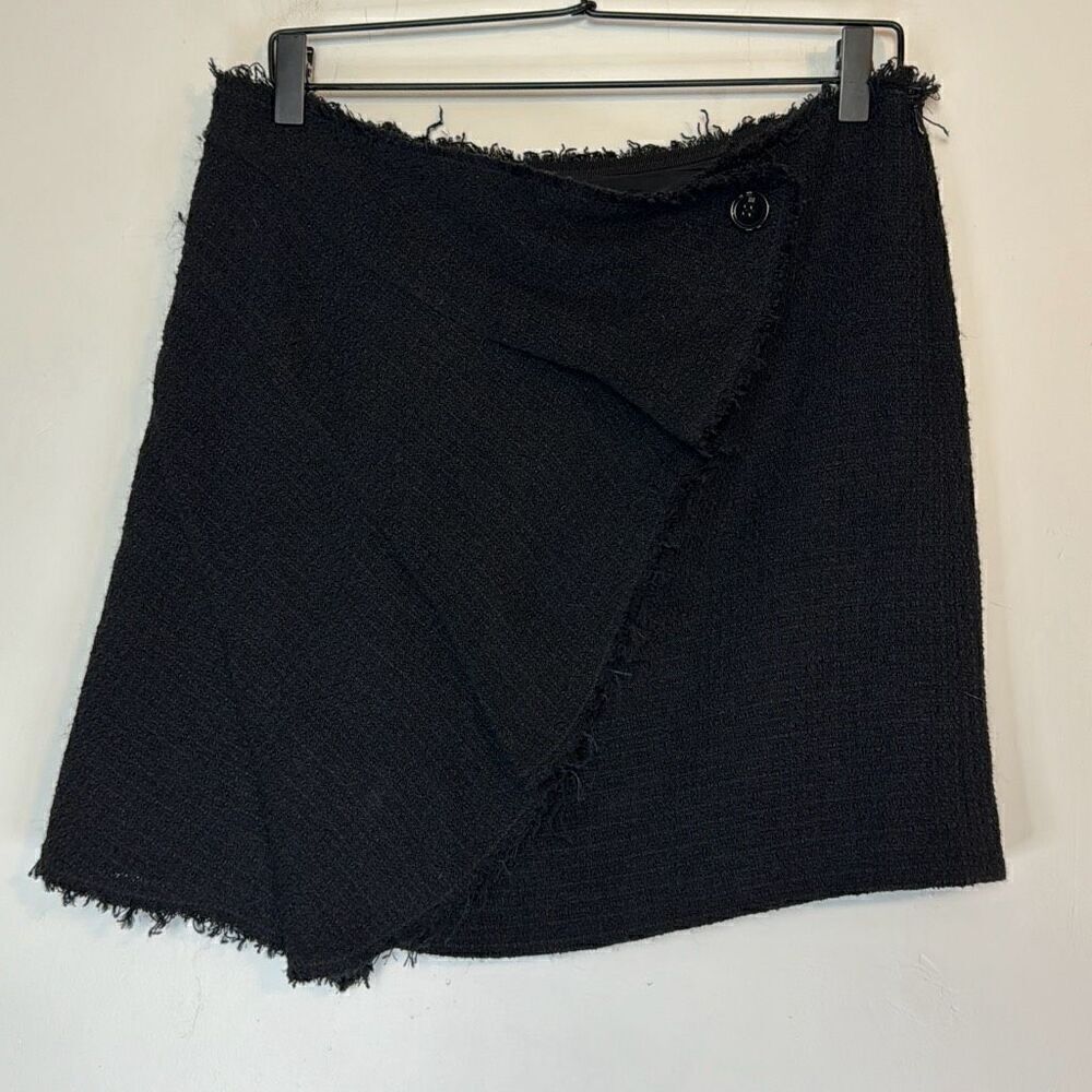 M Missoni Black Tweed Asymmetrical Mini Skirt 8